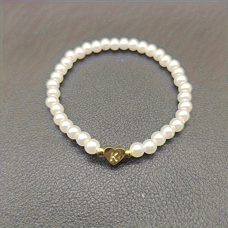Abigail | Heart Initial Bracelet (A–Z)
