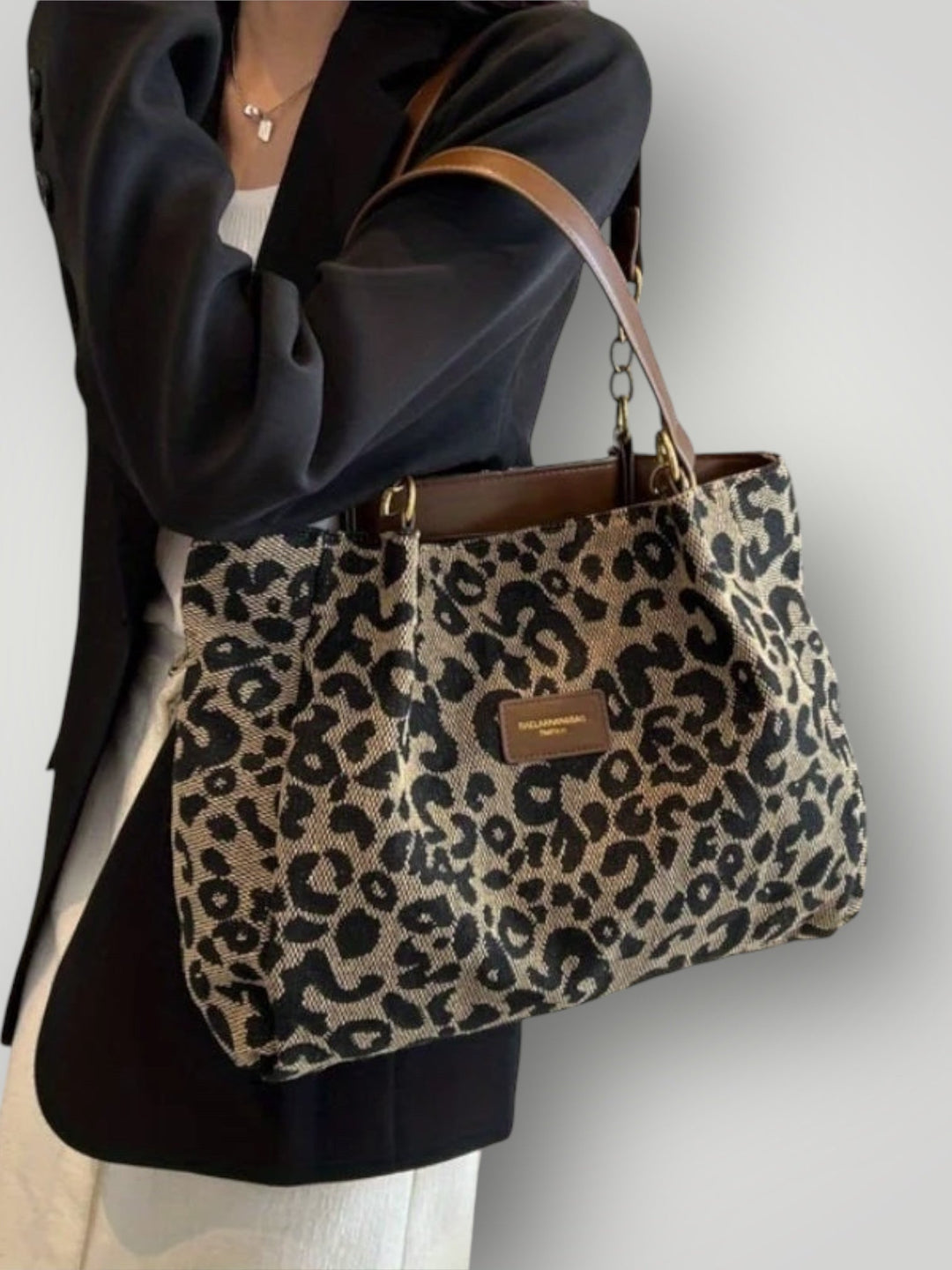 Leopard Print Tote Bag