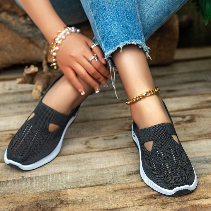 MURIEL | KNIT PLATFORM TRAINERS