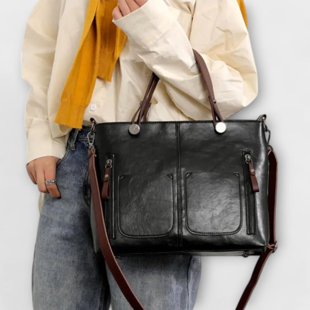 Minimalist Structured Leather Handbag