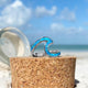 Isolde | Silver Wave Ring with Blue Opal