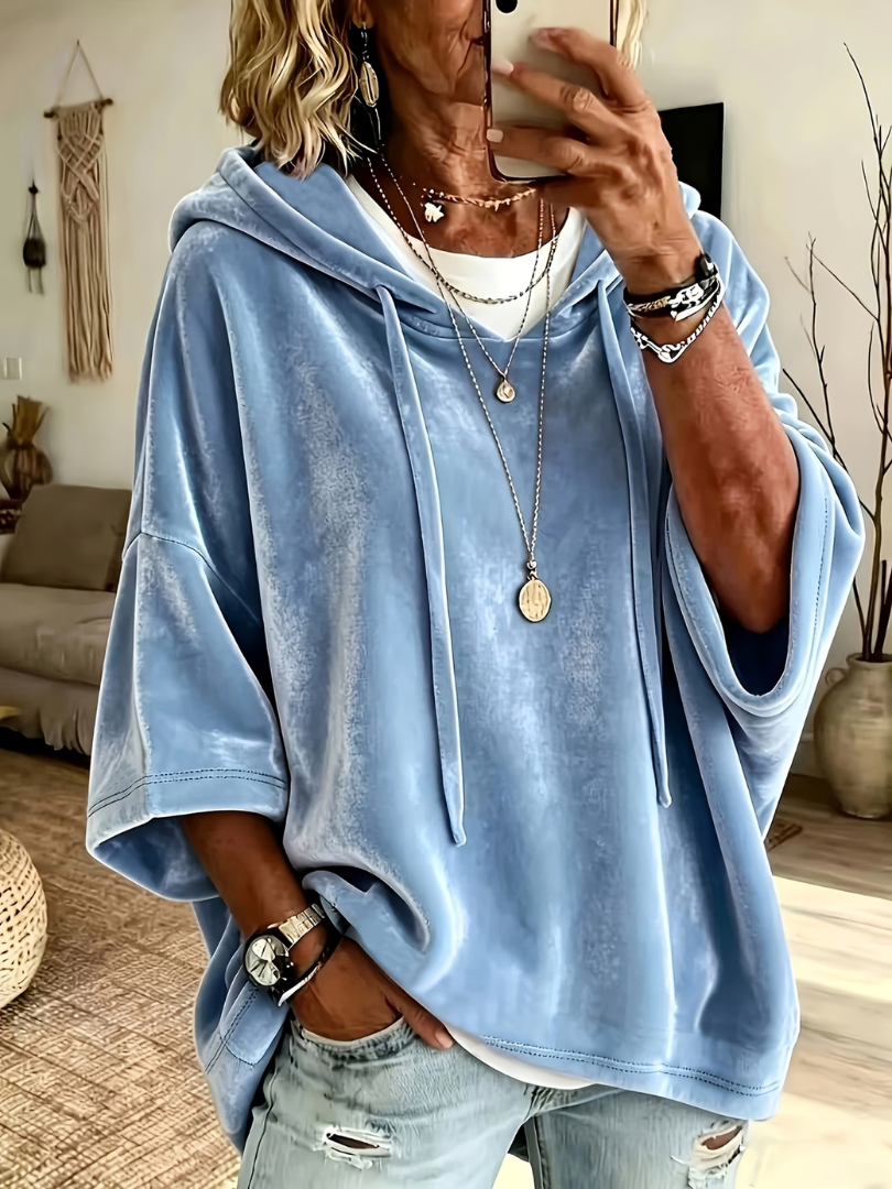 Luana | Luxe Velour Oversized Hoodie