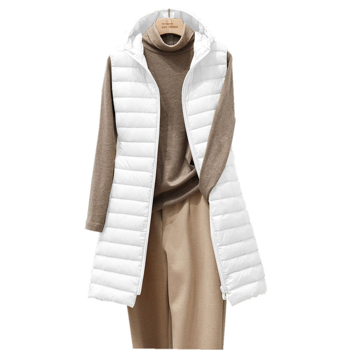 Womens Longline Long Gilet