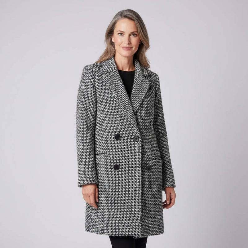 CLARA | Plaid Long Sleeve Jacket With Side Pockets