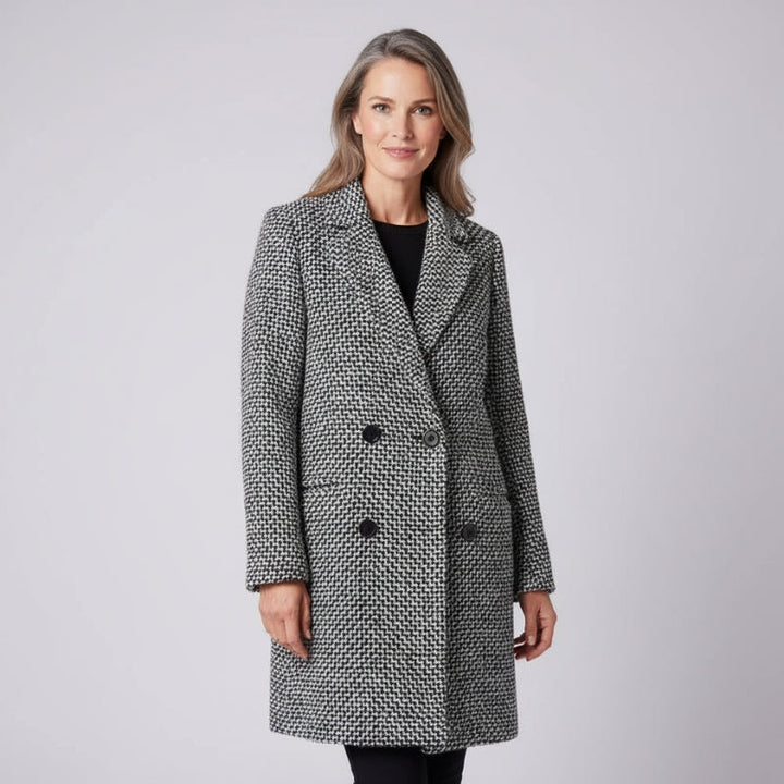 CLARA | Plaid Long Sleeve Jacket With Side Pockets