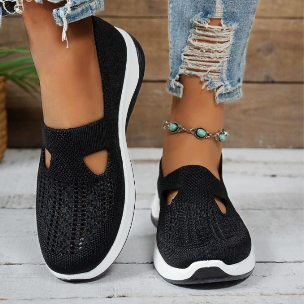MURIEL | KNIT PLATFORM TRAINERS