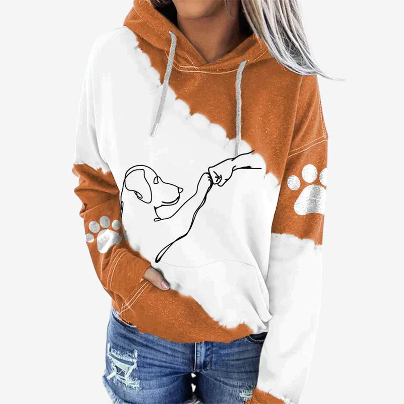 Hooded Long Sleeve Dog Jumper