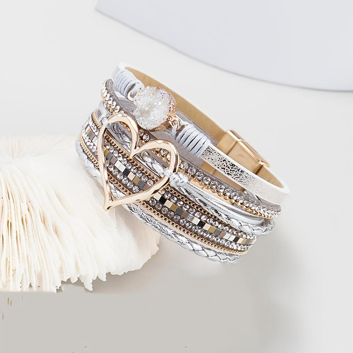 Bronwen | Bohemian Layered Leather Bracelet