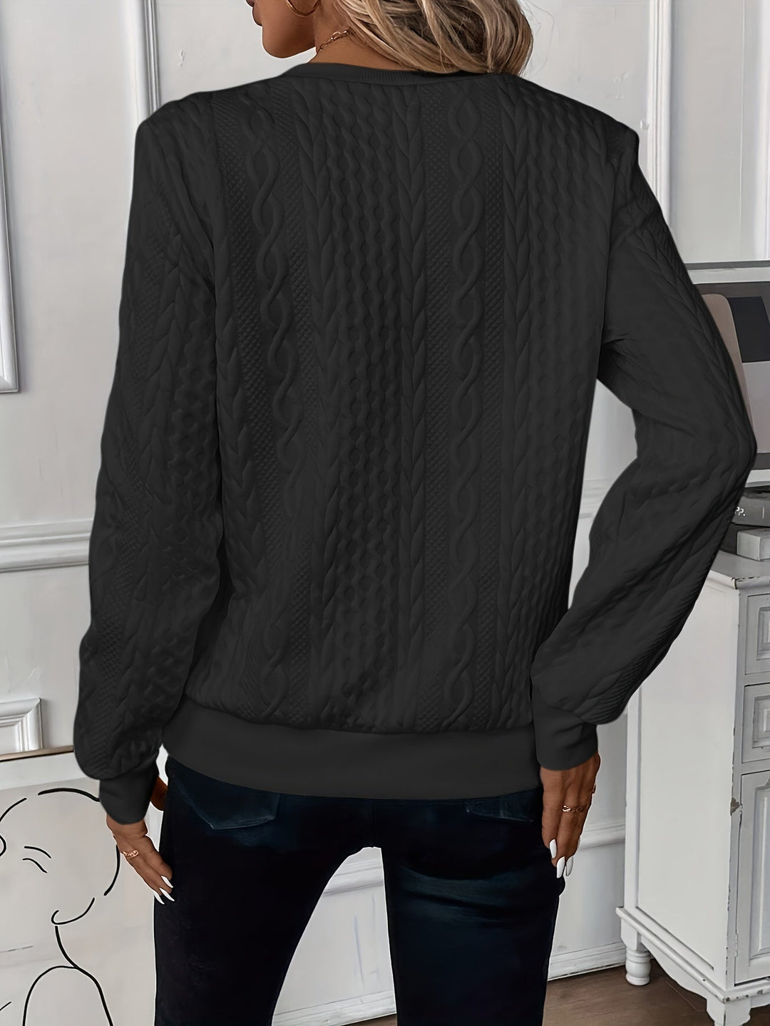GEORGINA | CABLE KNIT ZIP-UP JUMPER