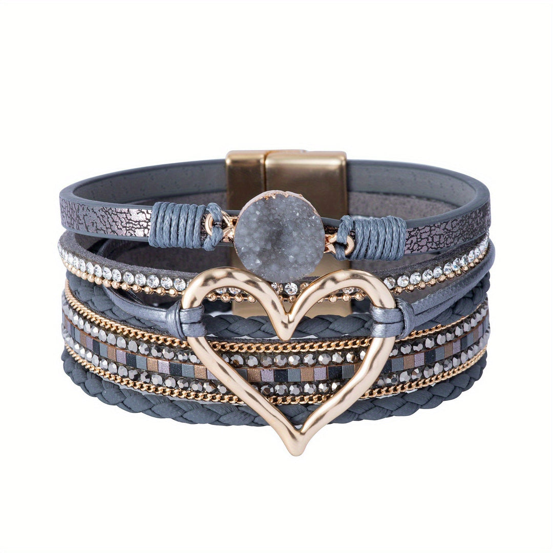 Bronwen | Bohemian Layered Leather Bracelet