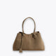Slim Handle Faux Leather Tote