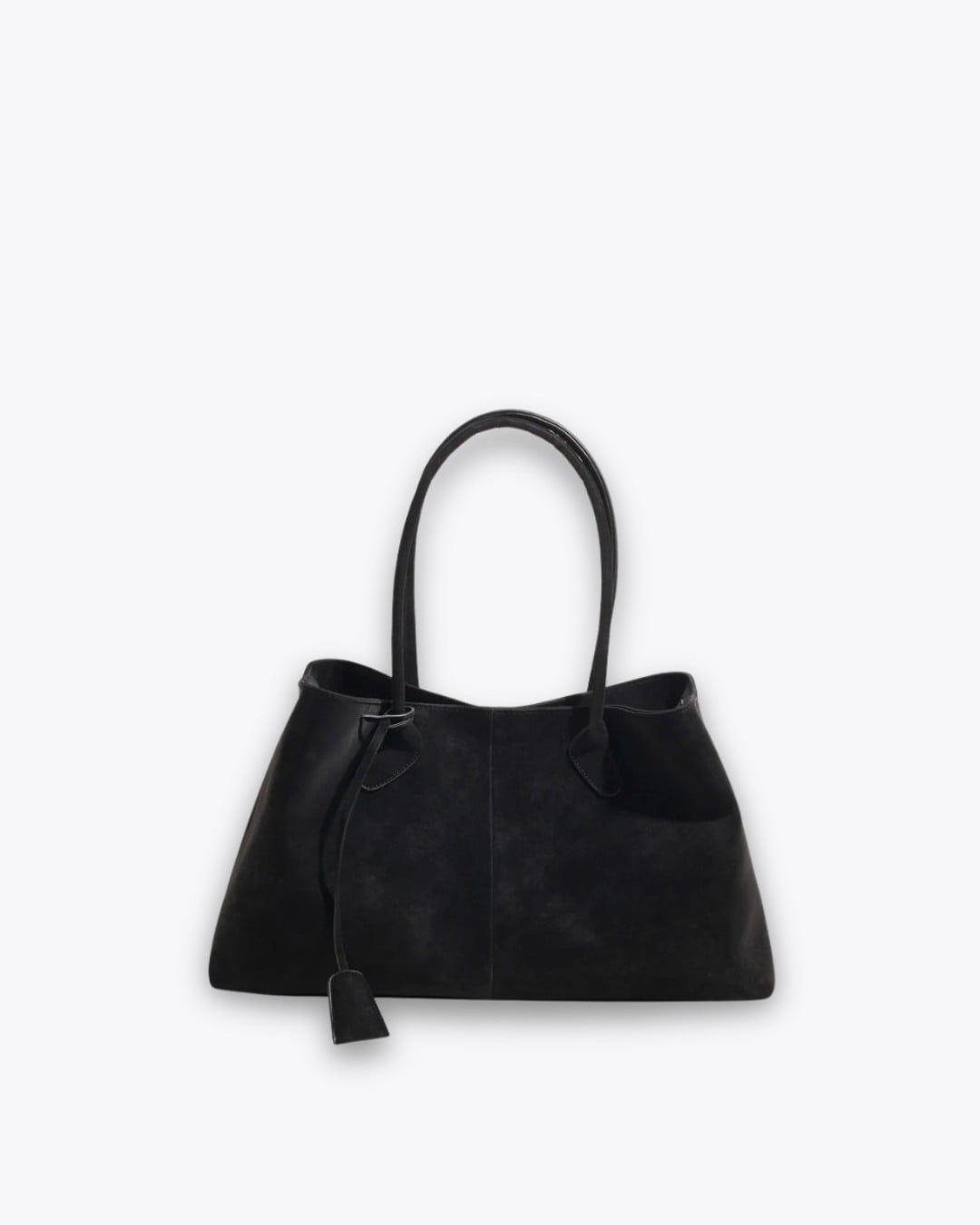 Slim Handle Faux Leather Tote
