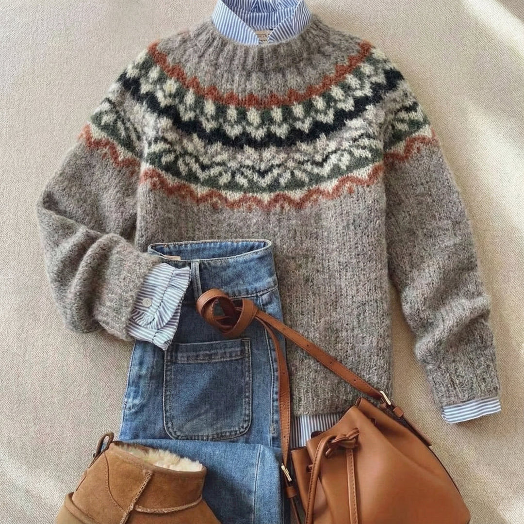 Eleanor | Heritage Nordic Knit Sweater