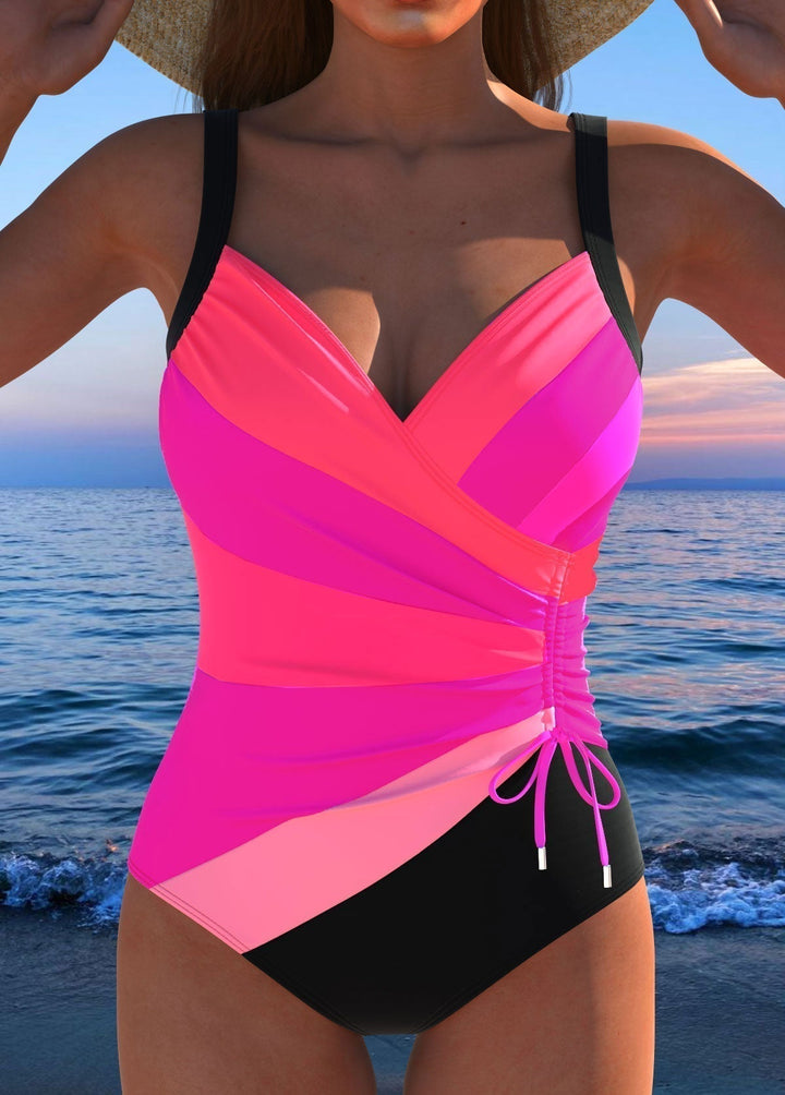 VIVIENNE | COLOURFUL WRAP SWIMSUIT