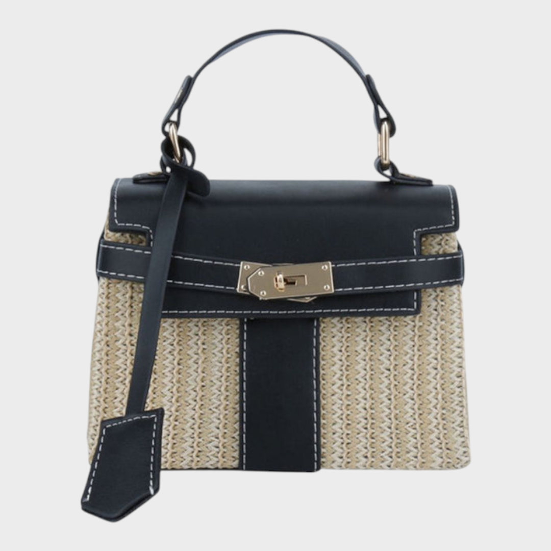 Hand-Stitched Leather Evening Handbag