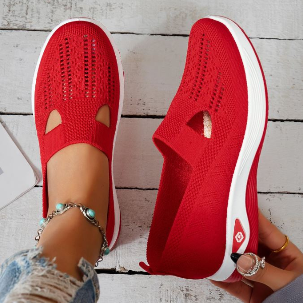 MURIEL | KNIT PLATFORM TRAINERS