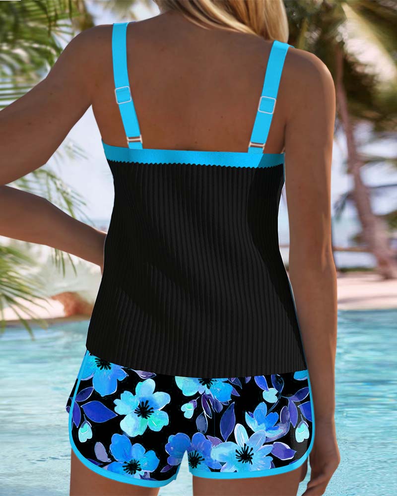 CATHERINE | ELEGANT TWO-PIECE TANKINI SET