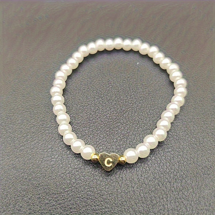 Abigail | Heart Initial Bracelet (A–Z)