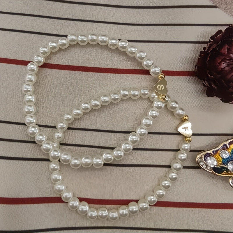 Abigail | Heart Initial Bracelet (A–Z)