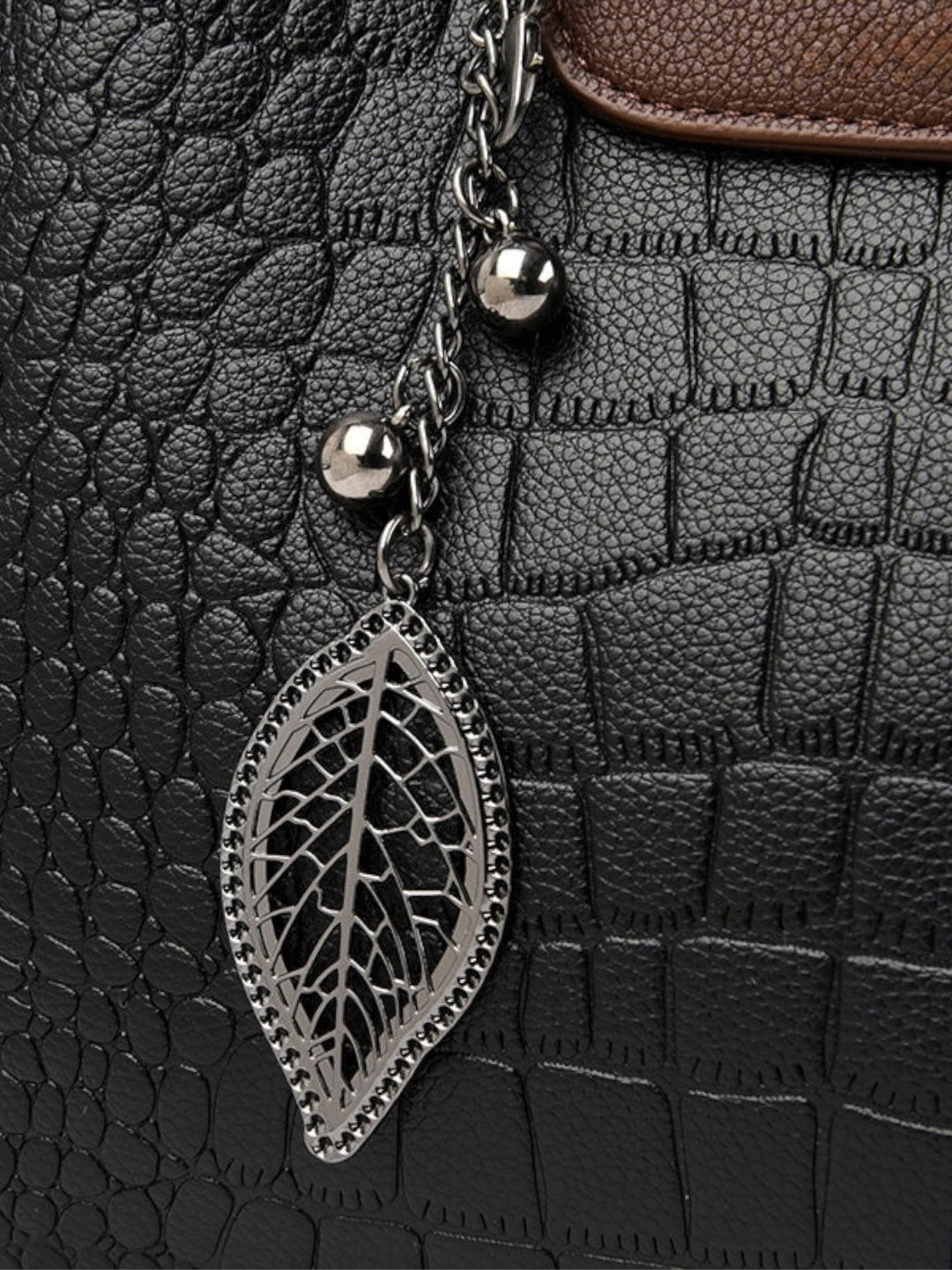 Faux Leather Bag with Adjustable Strap