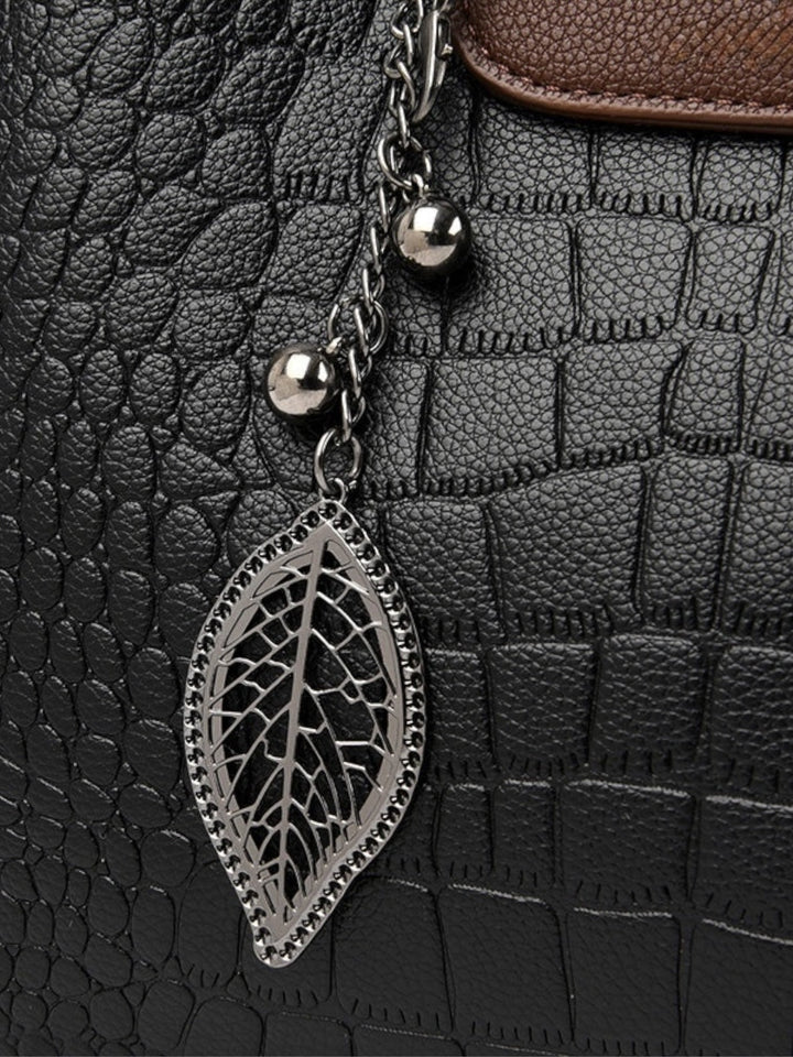 Faux Leather Bag with Adjustable Strap