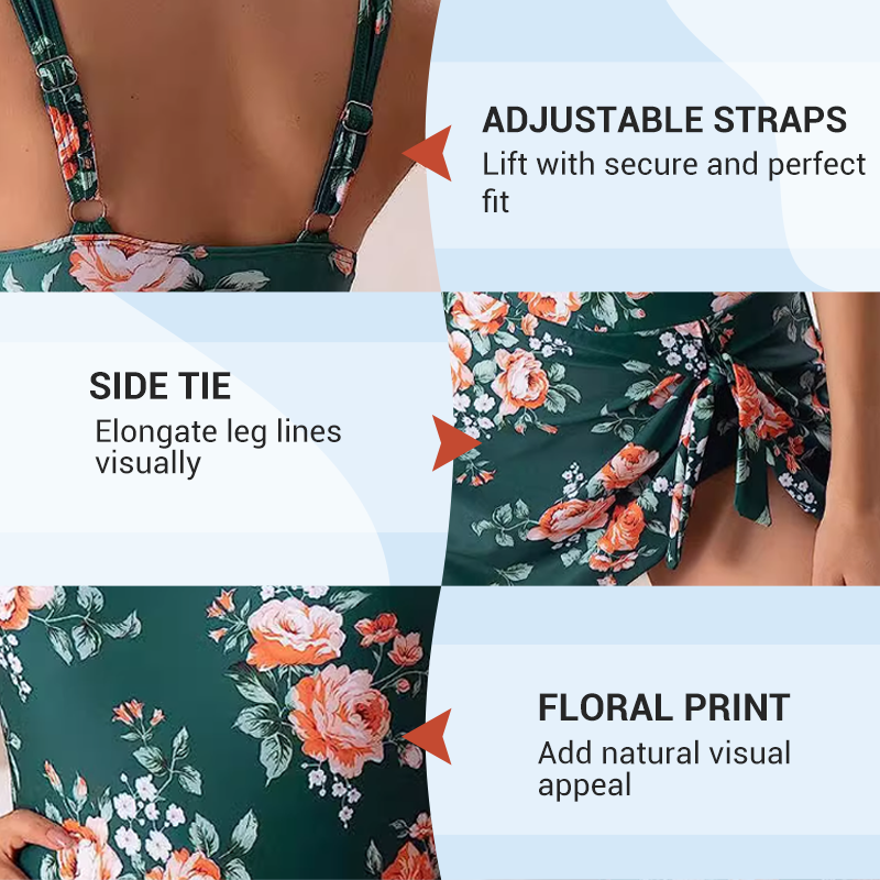 MURIEL | TUMMY CONTROL TIE-KNOT SWIM DRESS