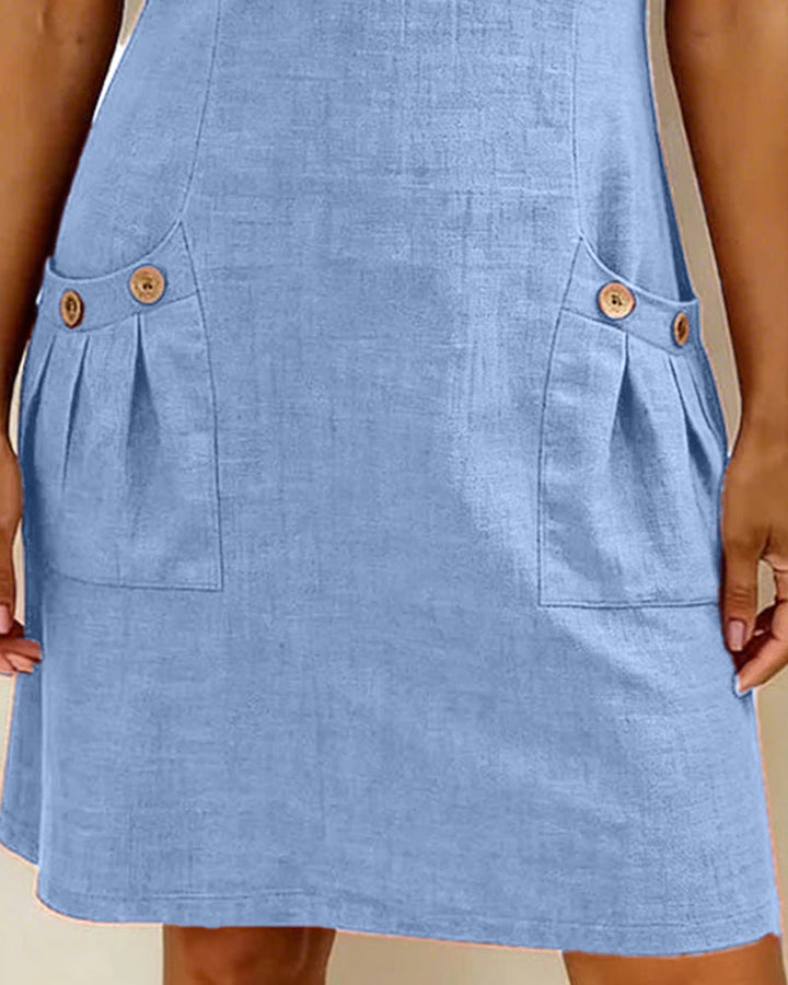 MARGOT| A-LINE ZIP-POCKET DRESS