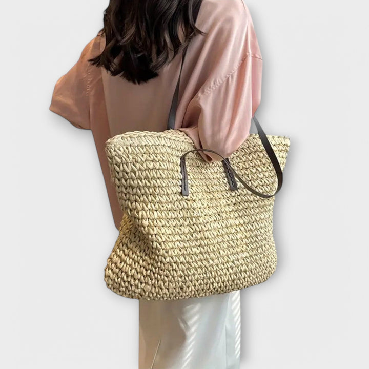 Handwoven Straw Tote Bag