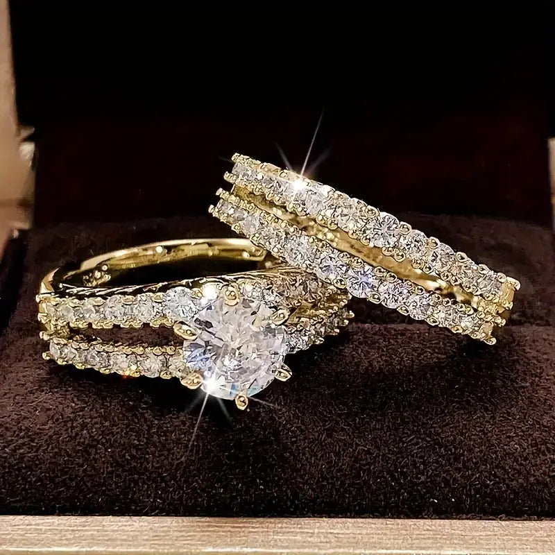 Celia | Eternal Radiance Ring Set