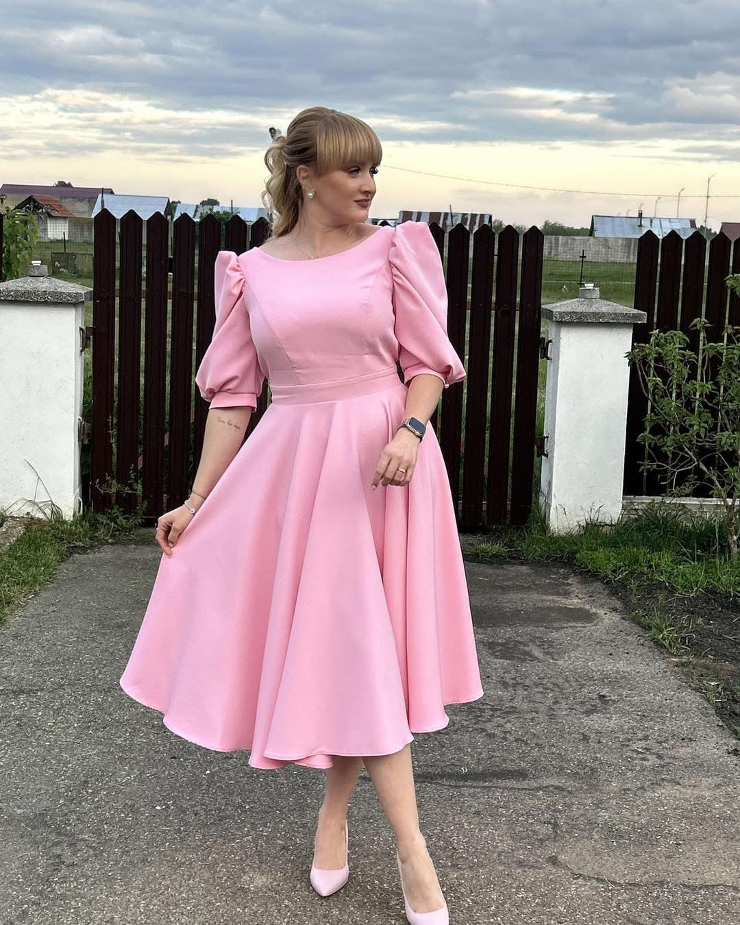 ELEANOR | ELEGANT MIDI OCCASION DRESS