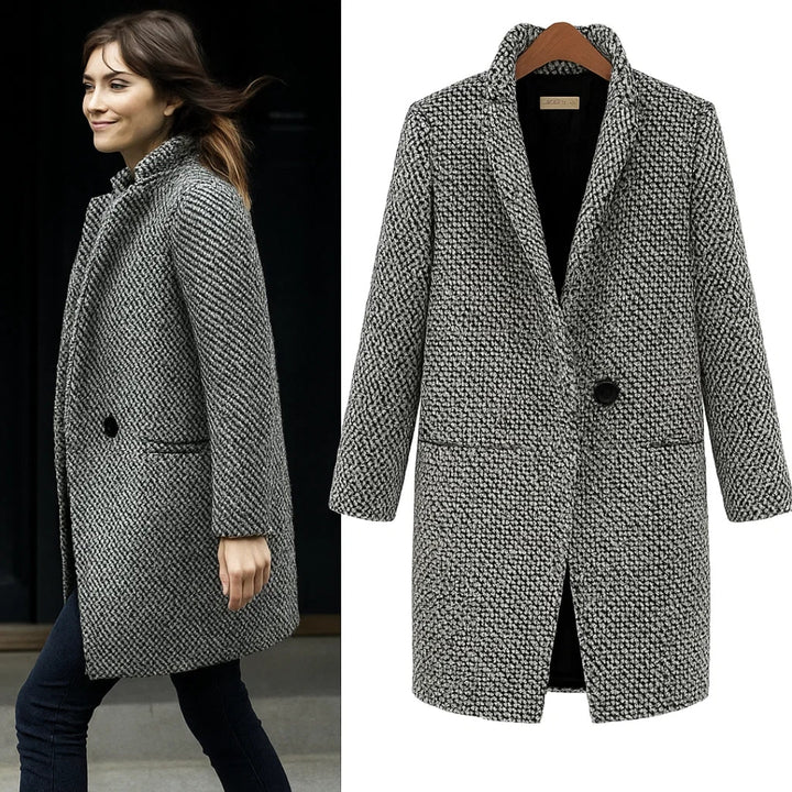 GEORGINA | LONG TAILORED WOOLLEN COAT