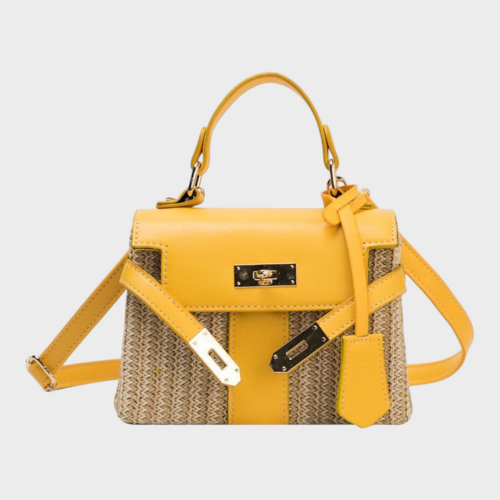 Hand-Stitched Leather Evening Handbag