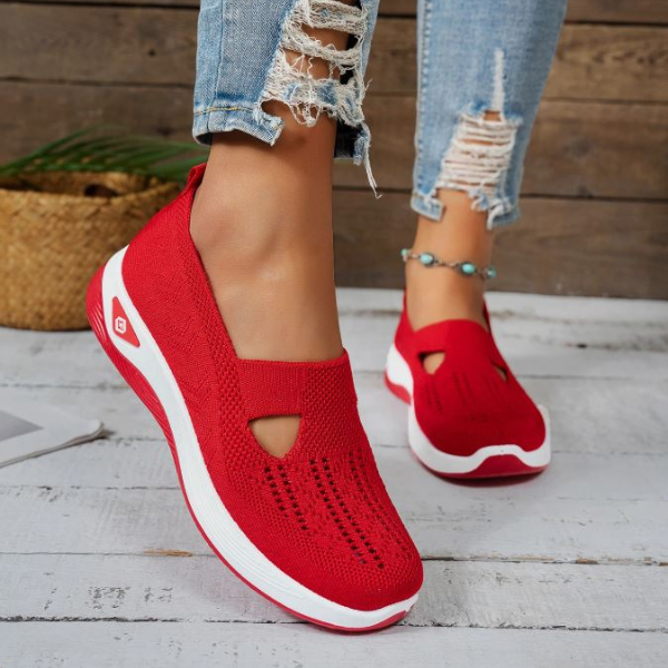 MURIEL | KNIT PLATFORM TRAINERS