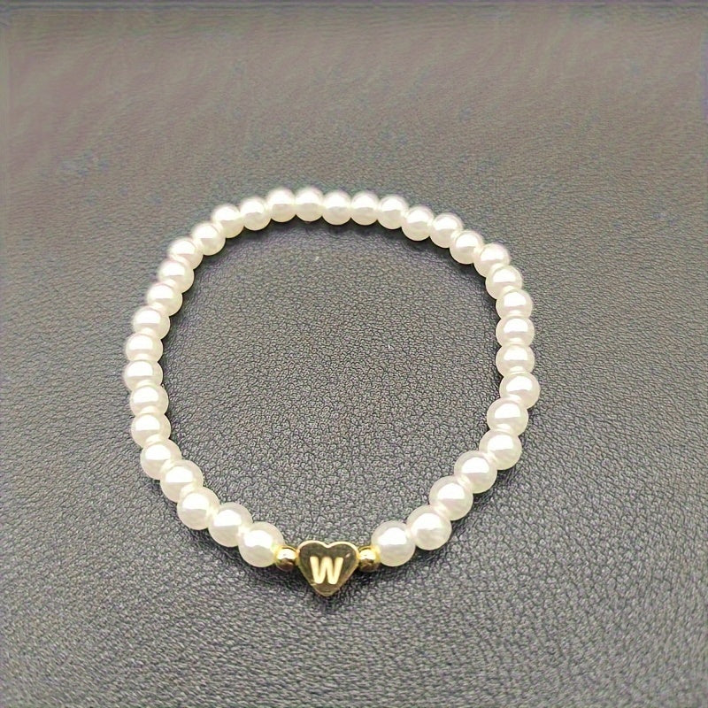 Abigail | Heart Initial Bracelet (A–Z)