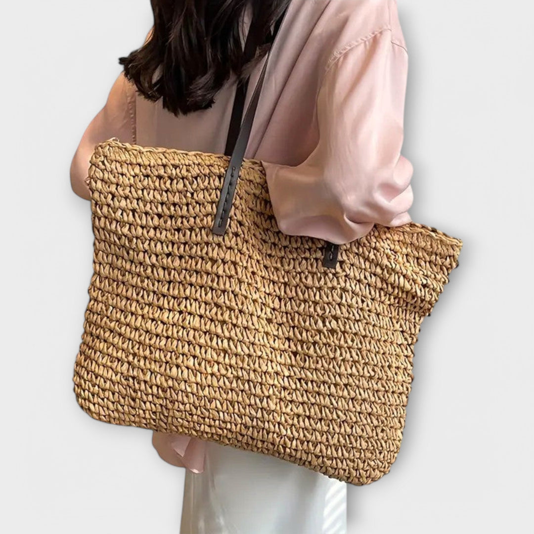 Handwoven Straw Tote Bag