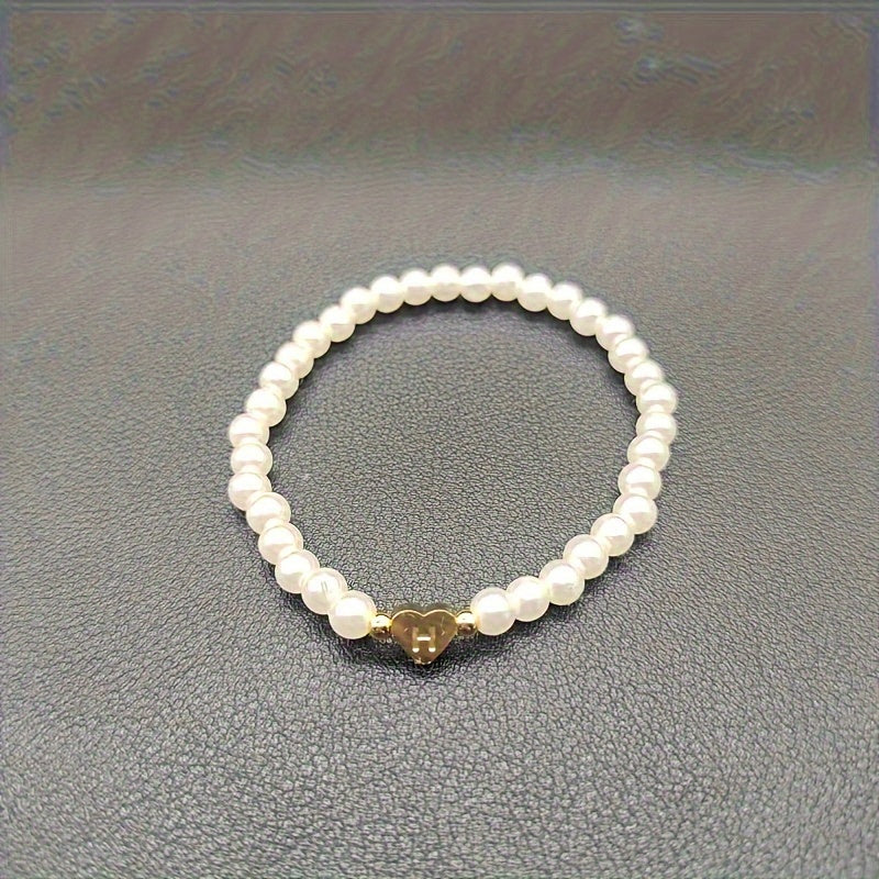 Abigail | Heart Initial Bracelet (A–Z)