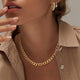 Portia | Chunky Curb Chain Necklace