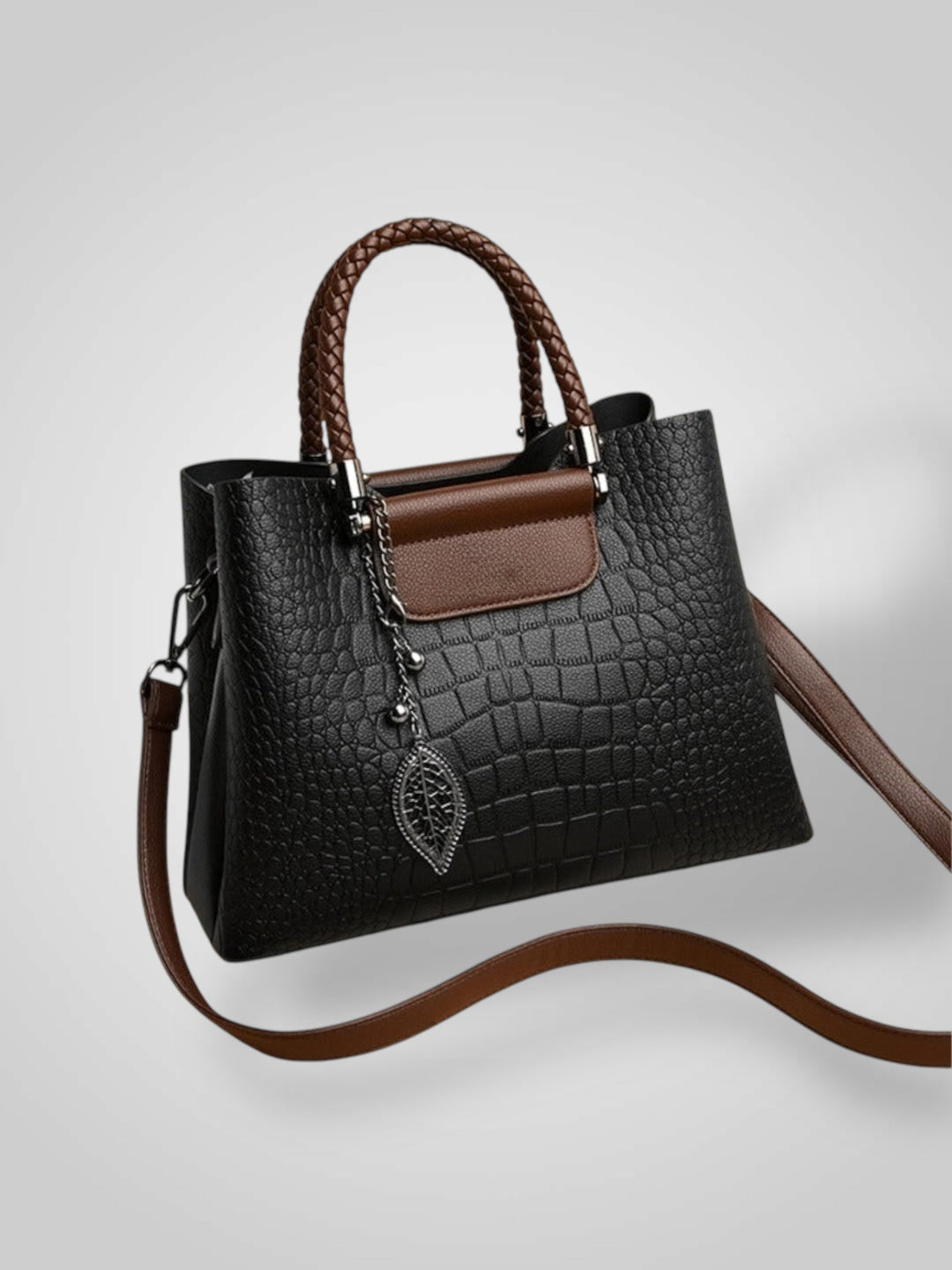 Faux Leather Bag with Adjustable Strap