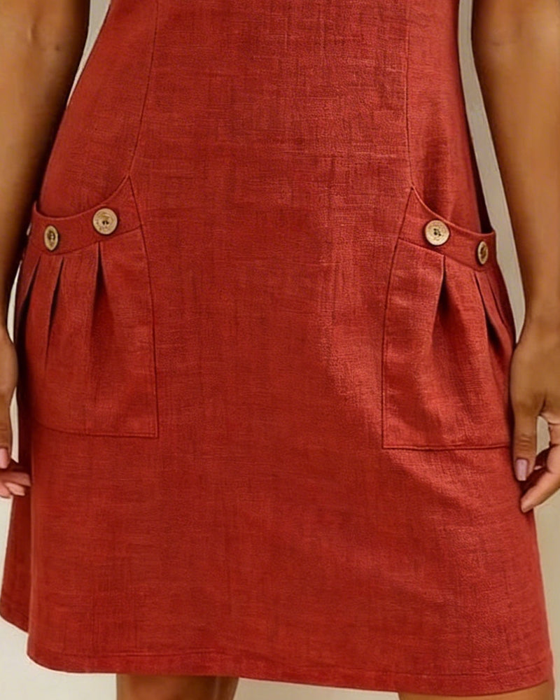 MARGOT| A-LINE ZIP-POCKET DRESS