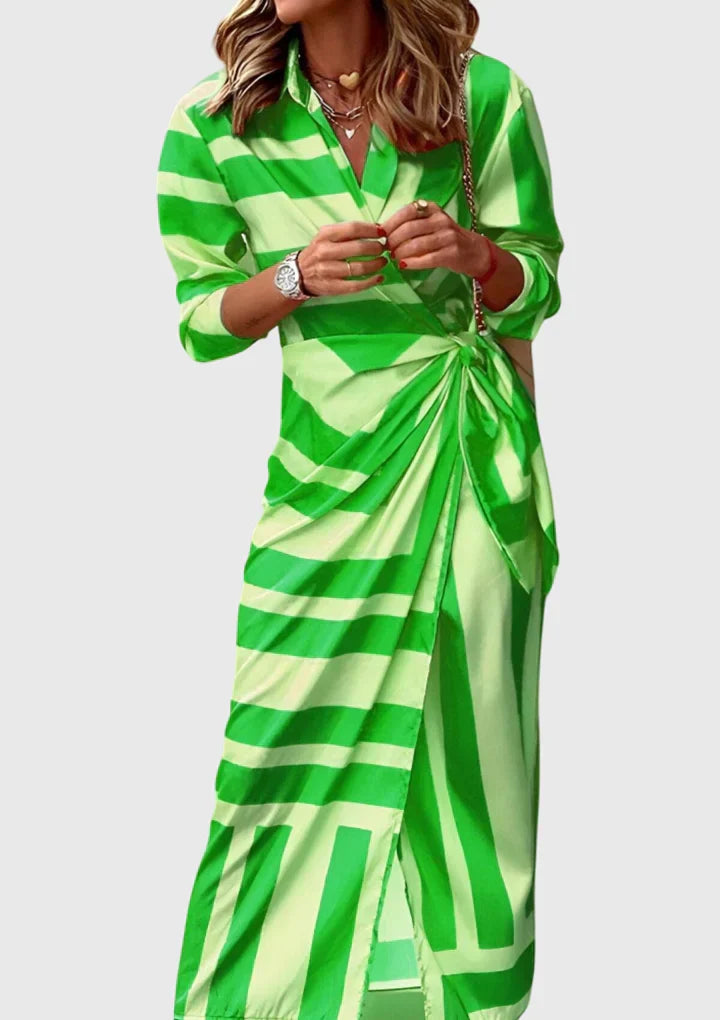 Everly | Elegant Wrap Dress with Print
