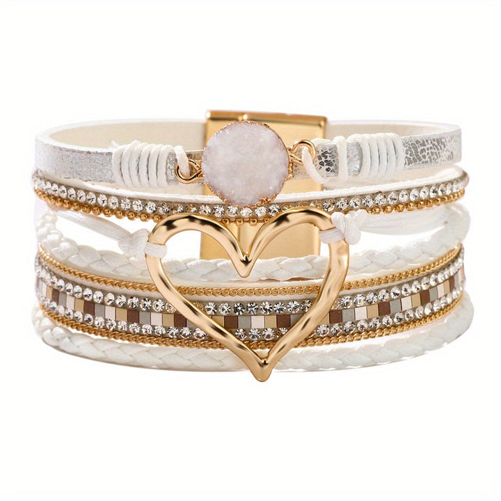 Bronwen | Bohemian Layered Leather Bracelet