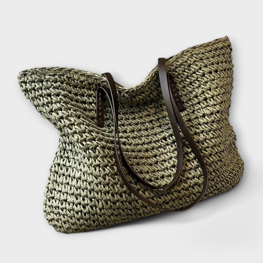 Handwoven Straw Tote Bag