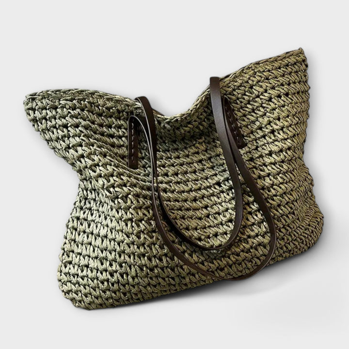 Handwoven Straw Tote Bag