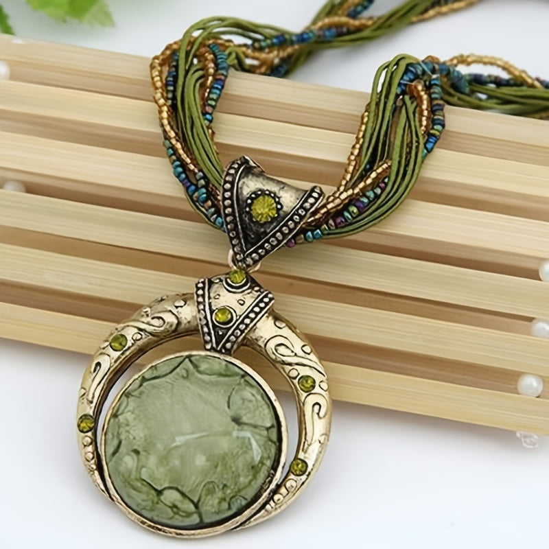 Saskia | Bohemian Pendant Necklace