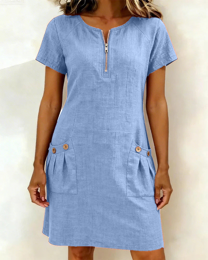 Wren | Relaxed A-Line Midi Dress