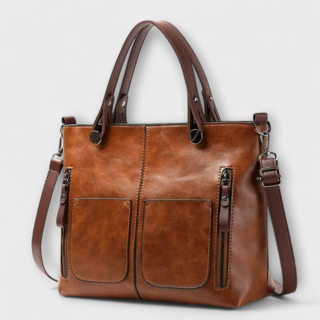 Minimalist Structured Leather Handbag