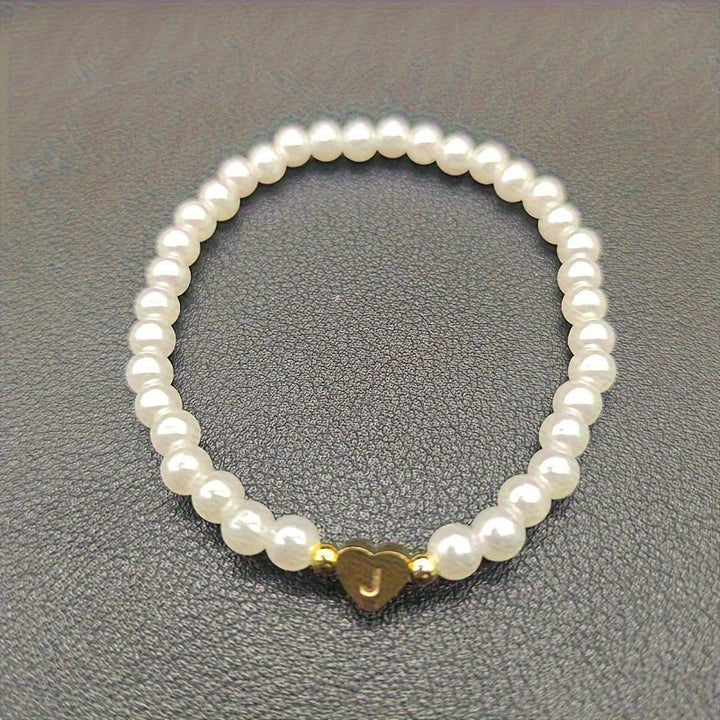 Abigail | Heart Initial Bracelet (A–Z)