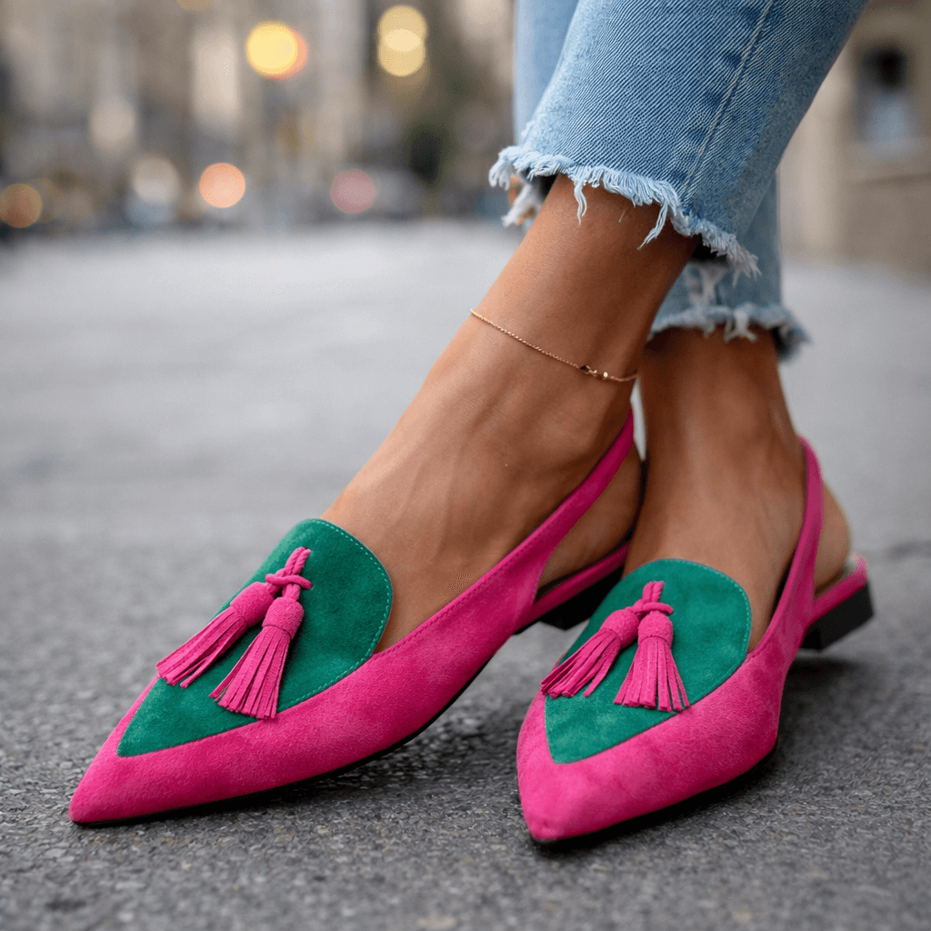 DORIS | TASSEL STRAP FLAT SANDALS
