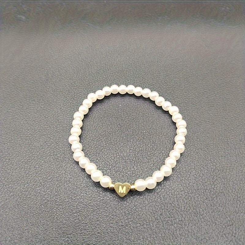 Abigail | Heart Initial Bracelet (A–Z)