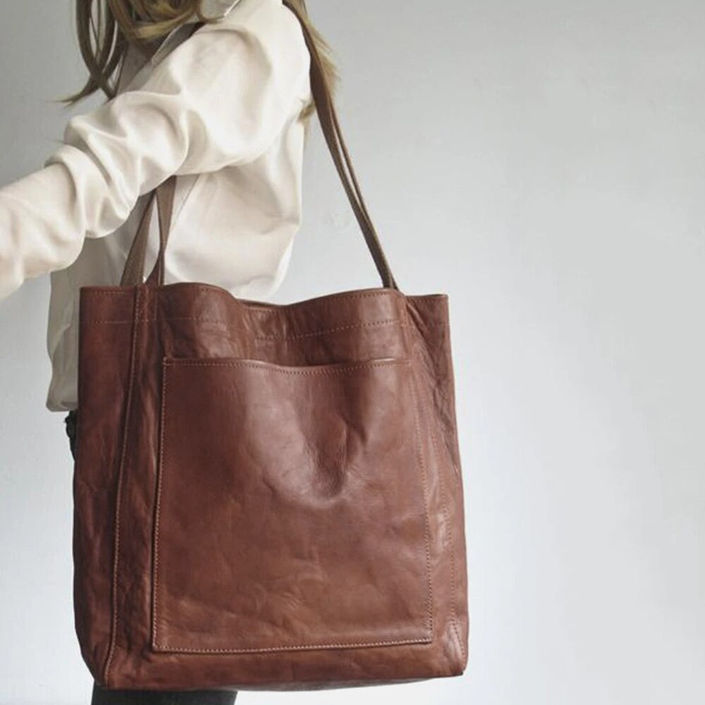 Everyday Shoulder Bag with Multiple Pockets